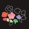 Flower Leaf Stamps and Dies for Card Making, Words Flower Cutting Die and Clear Stamps for Bullet Journal DIY Scrapbook Decoration